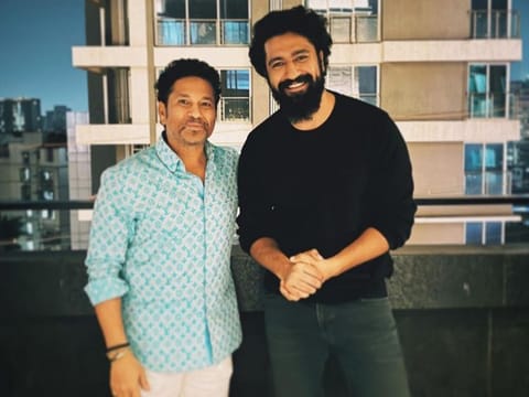 Sachin Tendulkar and Vicky Kaushal