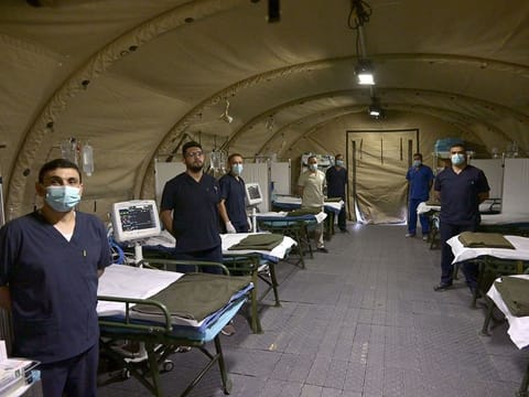 An Emirati medical team is supervising the Emirati hospital which becomes operational in Gaza on Sunday, December 3