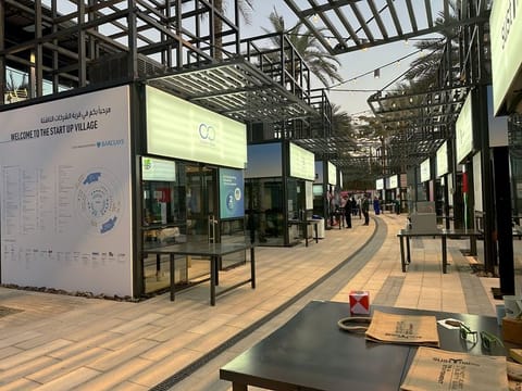 The Startup Village at Expo City exhibits eco-friendly solutions as part of the COP28 UN Climate Summit in Dubai, on December 6, 2023.