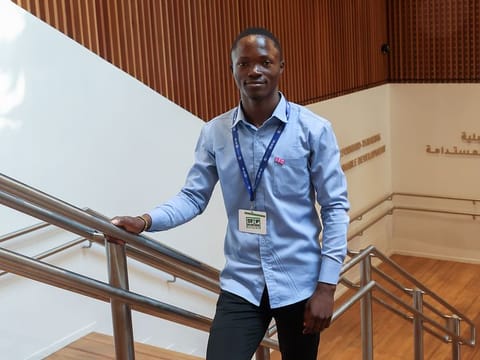 Guillaume Kalonji, climate activist from the Democratic Republic of Congo.