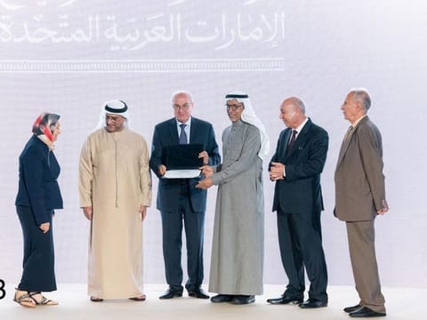 Participants at the event organised by the National Archives and the National Library to launch the Encyclopedia of the country’s history in Abu Dhabi.