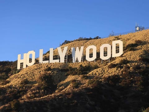 The Hollywood Sign is pictured in Los Angeles, California