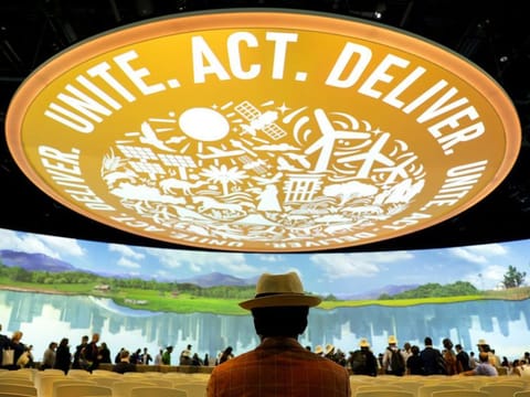 Photo from a COP28 event at Expo City Dubai