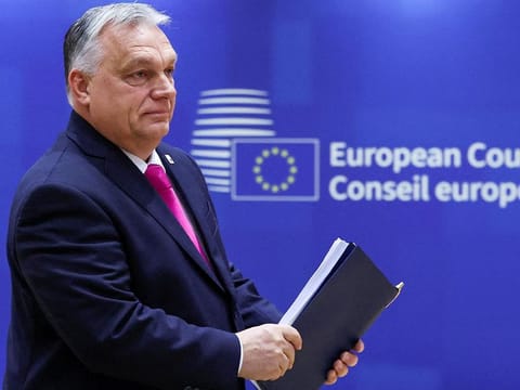 File photo: Hungary's Prime Minister Viktor Orban attends a European Union leaders summit, in Brussels, on December 14, 2023.