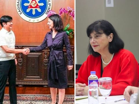 President Ferdinand Marcos Jr met German Foreign Minister Annalena Baerbock during the latter's visit to Manila (left photo). Renata Cvelbar Bek (right), Slovenian Ministry of Foreign Affairs Secretary General, during her recent visit to the Philippine capital.