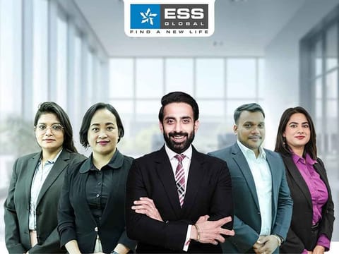Gurinder Bhatti, founder of ESS Global, along with his team members of Dubai office.