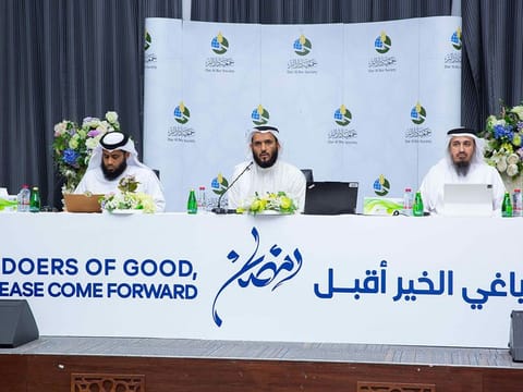 Dar Al Ber Society officials revealing details of the Ramadan campaign which kicked off in Dubai on February 15.