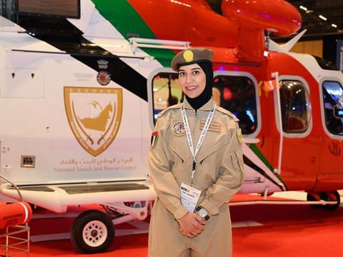 Major Mariam Al Zaabi, a pioneering Emirati Critical Care paramedic.