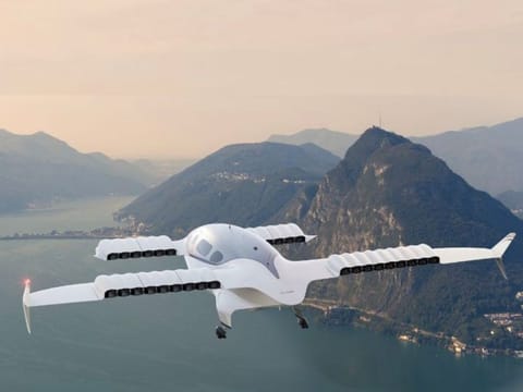 File photo. Lilium's aircraft, which features small ducted fans and two pairs of wings, is targeted to begin flying in 2026.