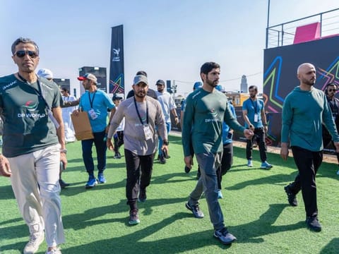 Sheikh Hamdan bin Mohammed bin Rashid Al Maktoum opened the Gov Games in Dubai Festival City on Thursday.