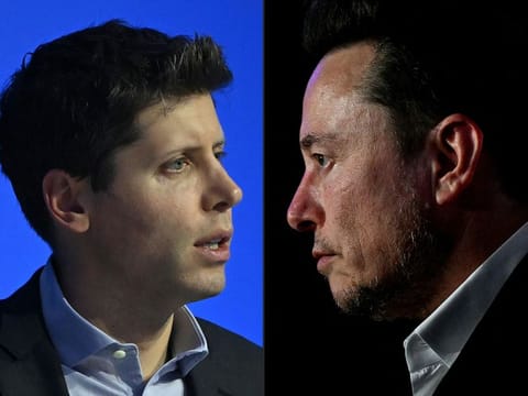Sam Altman, CEO of OpenAI and Elon Musk, Tesla CEO.