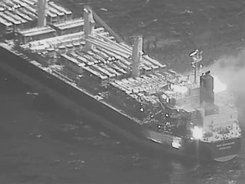An anti-ship ballistic missile struck the Barbados-flagged, Liberian-owned M/V True Confidence, the US Central Command (CENTCOM) said in a statement.