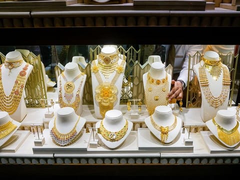 Too hot to the touch, that's where gold prices are right now. Gold shoppers and jewellers now worry about gold surging to $2,500 an ounce. Or around Dh400 a gram...