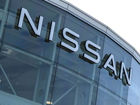 A general view of the exterior of the guest hall at the entrance to the Nissan Motor Tochigi plant, the company's largest in Japan.