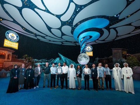 SeaWorld Abu Dhabi leadership during the Records ceremony