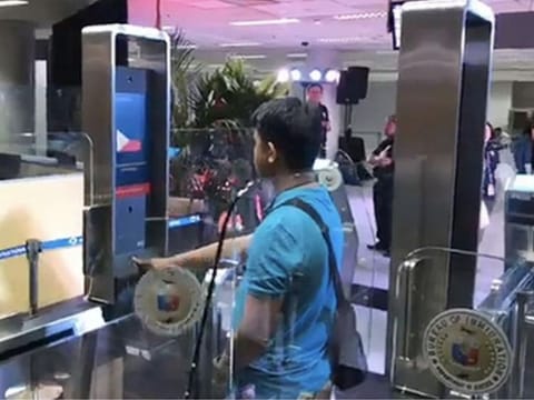 A passenger at the Ninoy Aquino International Airport
