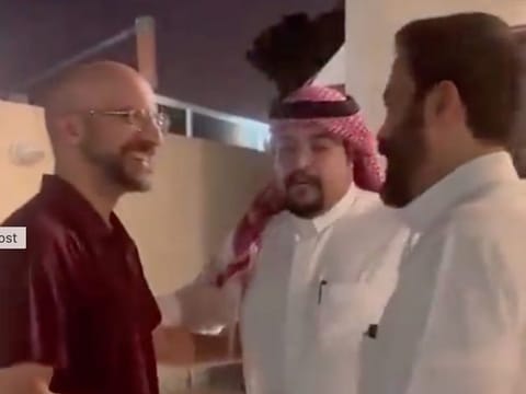 Eid (left) during the reunion celebrations.
