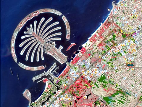 Palm Jumeirah in Dubai was one of the three areas chosen for the study