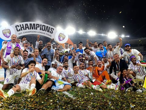 Al Ain Club celebrate their Asian Champions League victory