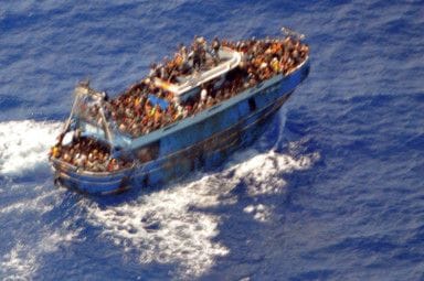 Italy’s coastguard said it pulled 10 people to safety and was scouring the area for survivors. Illustrative image.