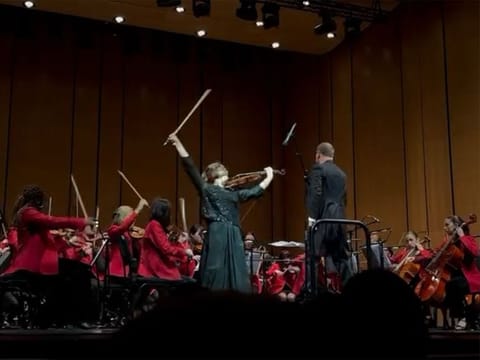 Quite the star, Alexandra Derkaloustian, 16, secured the Concertmaster chair of the UAE’s National Youth Orchestra through blind auditions last year, and went on to reaffirm her prowess at a solo show, on winning the Concerto Competition at Dubai Opera last month.