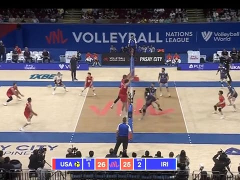Iran snapped their eight-game losing streak with a dramatic five-set victory over last year's silver medalists, the USA, in Week 3 of the Men's Volleyball Nations League in Manila.