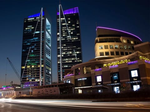 Olaya Towers and centria mall, view from Tahlia St, in Riyadh, Saudi Arabia.
