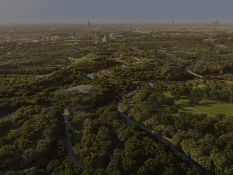The park, five times larger than New York's Central Park, is valued at $9.4 billion (Dh34.5 billion).