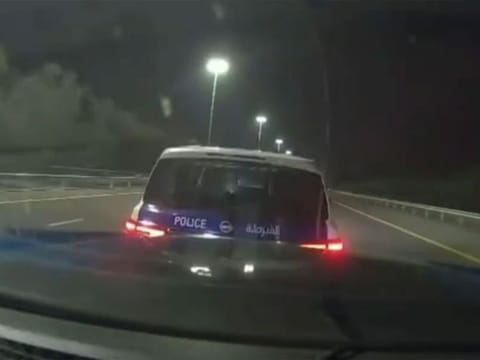 Timely intervention by the Abu Dhabi Police helped save the life of a driver whose car's cruise control failed.