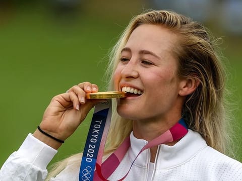 Nelly Korda won gold at the last Olympic Games in Tokyo