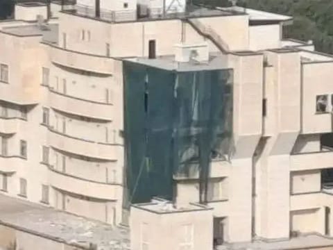 The guesthouse where the explosion occurred, killing Haniyeh at 2am on Wednesday.