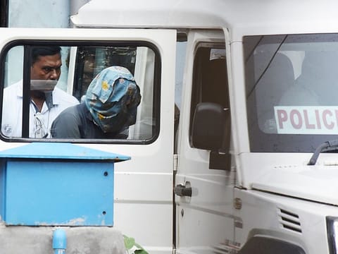 Rape and murder case accused Sanjoy Roy was produced at Sealdah Court in Kolkata on Saturday.