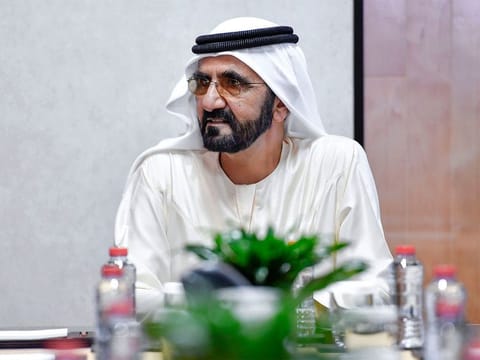 His Highness Sheikh Mohammed bin Rashid Al Maktoum, Vice President and Prime Minister of the UAE and Ruler of Dubai.