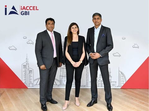 From left: Deepak Ahuja, CEO and Co-founder of iACCEL GBI, Anishkaa Gehani, Co-founder of iACCEL GBI, Shalabh Jakhetia, COO & Managing Partner of iACCEL GBI.
