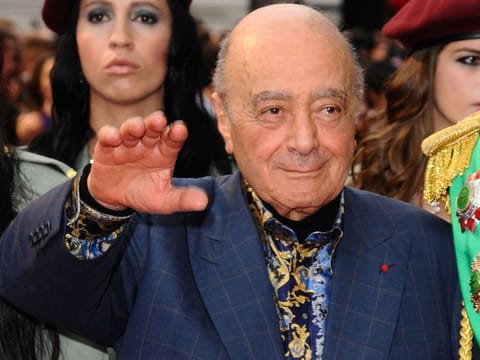 Mohamed Al Fayed at the Royal Festival Hall, South Bank, London.