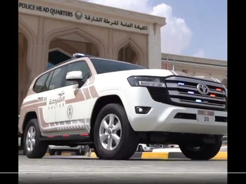 Still from police video showing the new look of the patrols