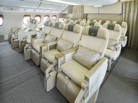 The first Emirates Boeing 777 entered refurbishment in early July this year.