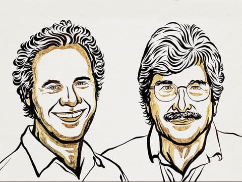 Nobel Prize winners for Physiology or Medicine Victor Ambros and Gary Ruvkun.