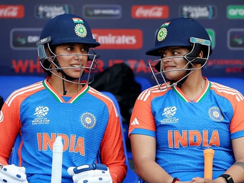 Indian openers Smriti Mandhana (left) and Shafali Verma .