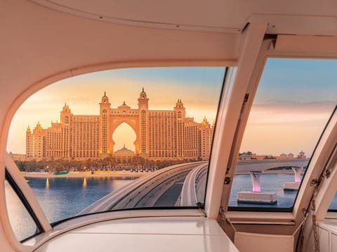 An all-day ticket on the monorail at Palm Jumeirah in Dubai costs just Dh35.