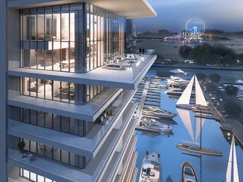 Set to be completed in 2027 and with LEED Silver-certified design, W Residences at Dubai Harbour will offer luxury marina living with views of the Dubai skyline.