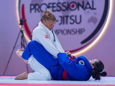 Action from the 16th edition of the Abu Dhabi World Professional Jiu-Jitsu Championship at Mubadala Arena in Abu Dhabi.