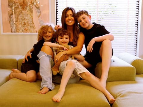 Abby Lyons with her three sons, Marley, Maddox and Rocco, who has been diagnosed with Type 1 diabetes.