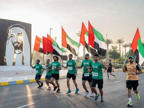 More than12,000 people from all around the world participate in the Zayed Charity Run on Saturday in Abu Dhabi.