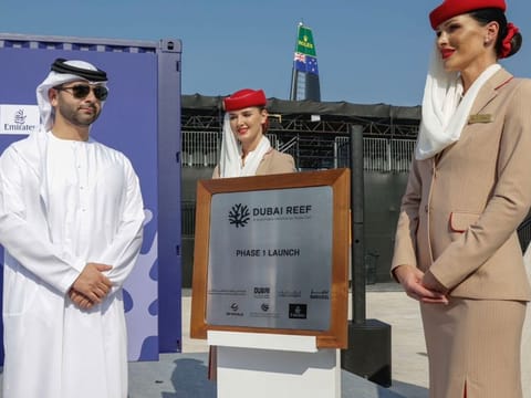 Phase 1 of the DUBAI REEF project was launched at a special ceremony following the completion of the fabrication of the first 1,000 purpose-built reef modules in Dubai.Sheikh Mansoor bin Mohammed bin Rashid Al Maktoum, Chairman of the Dubai Sports Council, witnessed the launch held during the Emirates Dubai Sail Grand Prix at Mina Rashid.