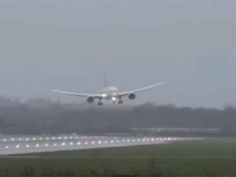 Defying the Storm: Saudi pilot praised for remarkable landing at London airport amid Storm Bert.
