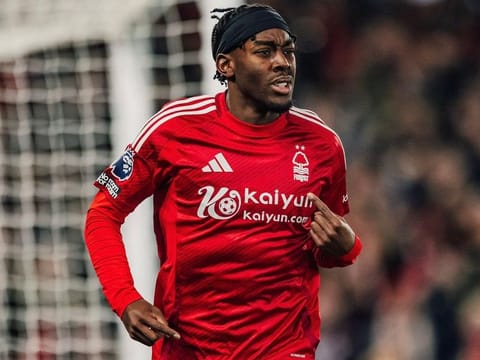 Elanga scored his first goal of the season against Villa