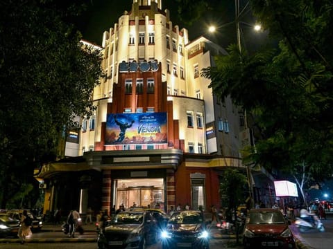 The Eros Cinema, a Unesco-designated Art Deco cinema theatre in the Cambata Building at Churchgate in Mumbai. In India's financial capital Mumbai, a towering cinema with a roofline like an ocean liner stands out, part of a remarkable Art Deco architectural heritage that campaigners say needs protection.