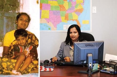 Jyothi struggled out of a life filled with hunger and frustration to set up a software company worth millions.