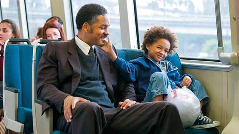 A still from the film The Pursuit of Happyness with Will Smith, based on Chris Gardner’s book
